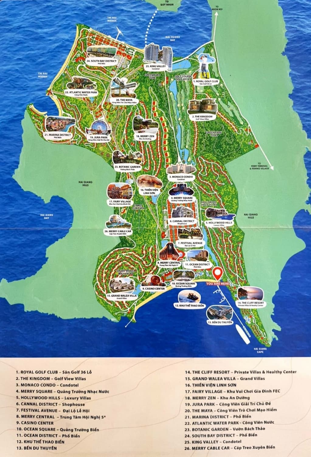 Bản đồ quy hoạch của Quy Nhon Merry Land