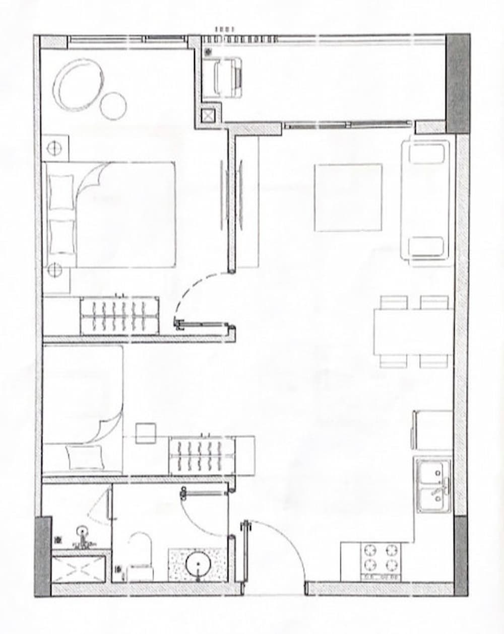 Thiết kế căn hộ 1PN +1 Richmond Quy Nhơn