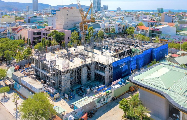 TIẾN ĐỘ CĂN HỘ GRAND CENTER QUY NHƠN THÁNG 8/2021