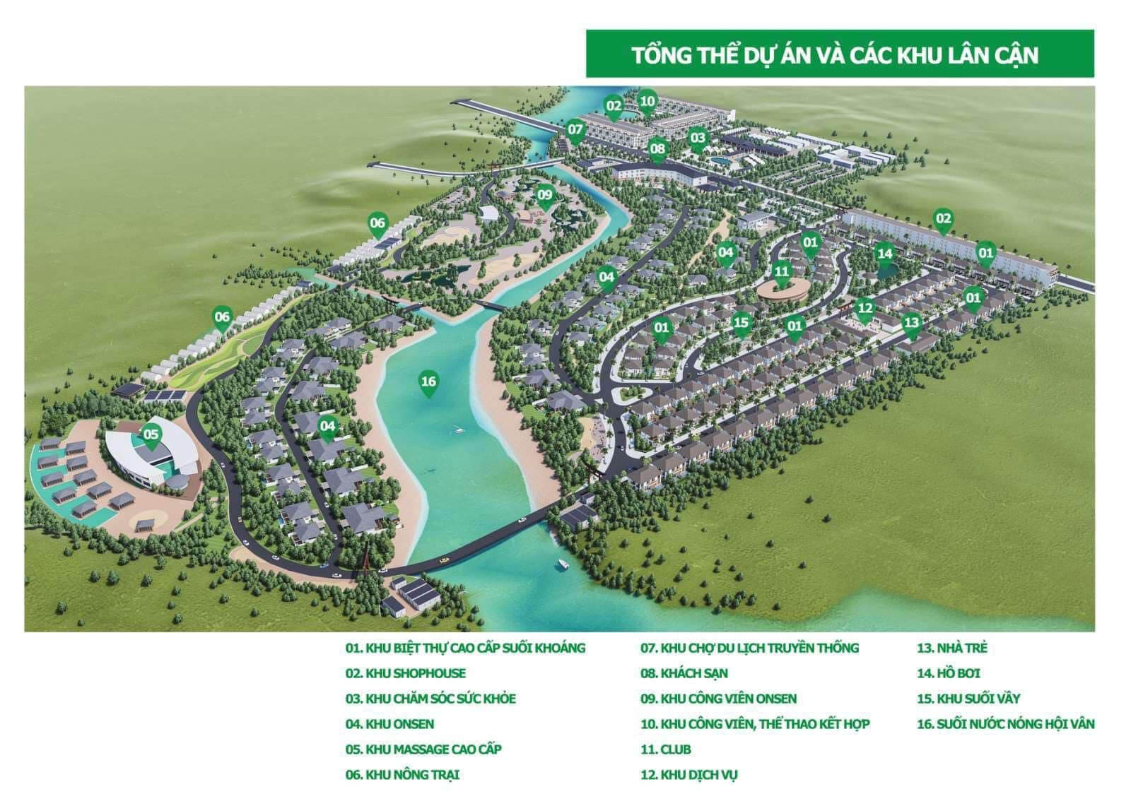 Quy hoạch khu du lịch nghỉ dưỡng, chăm sóc sức khỏe và Dân cư khu vực suối nước nóng Hội Vân